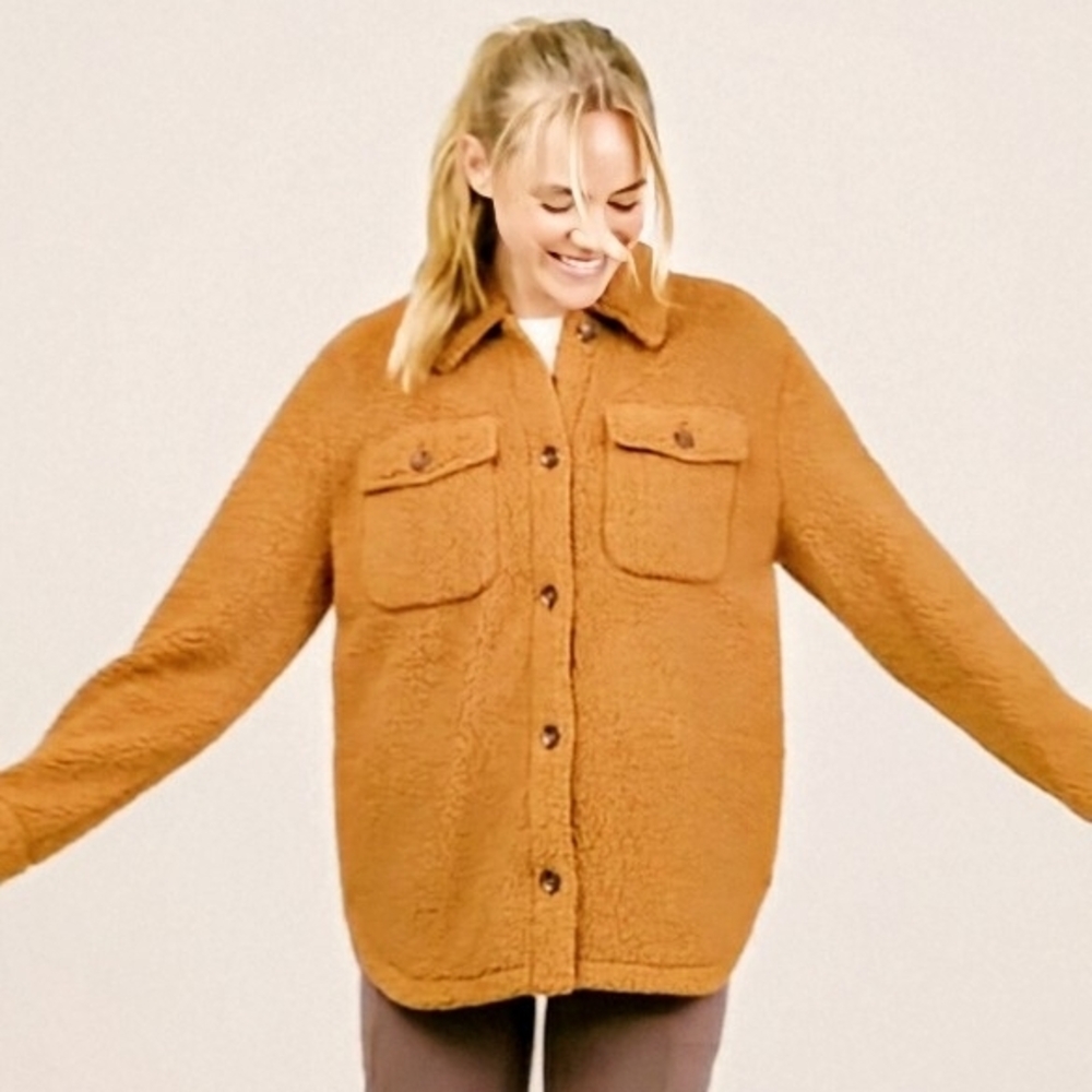 FREE COUNTRY                                    Women's Tan Sherpa Jacket
